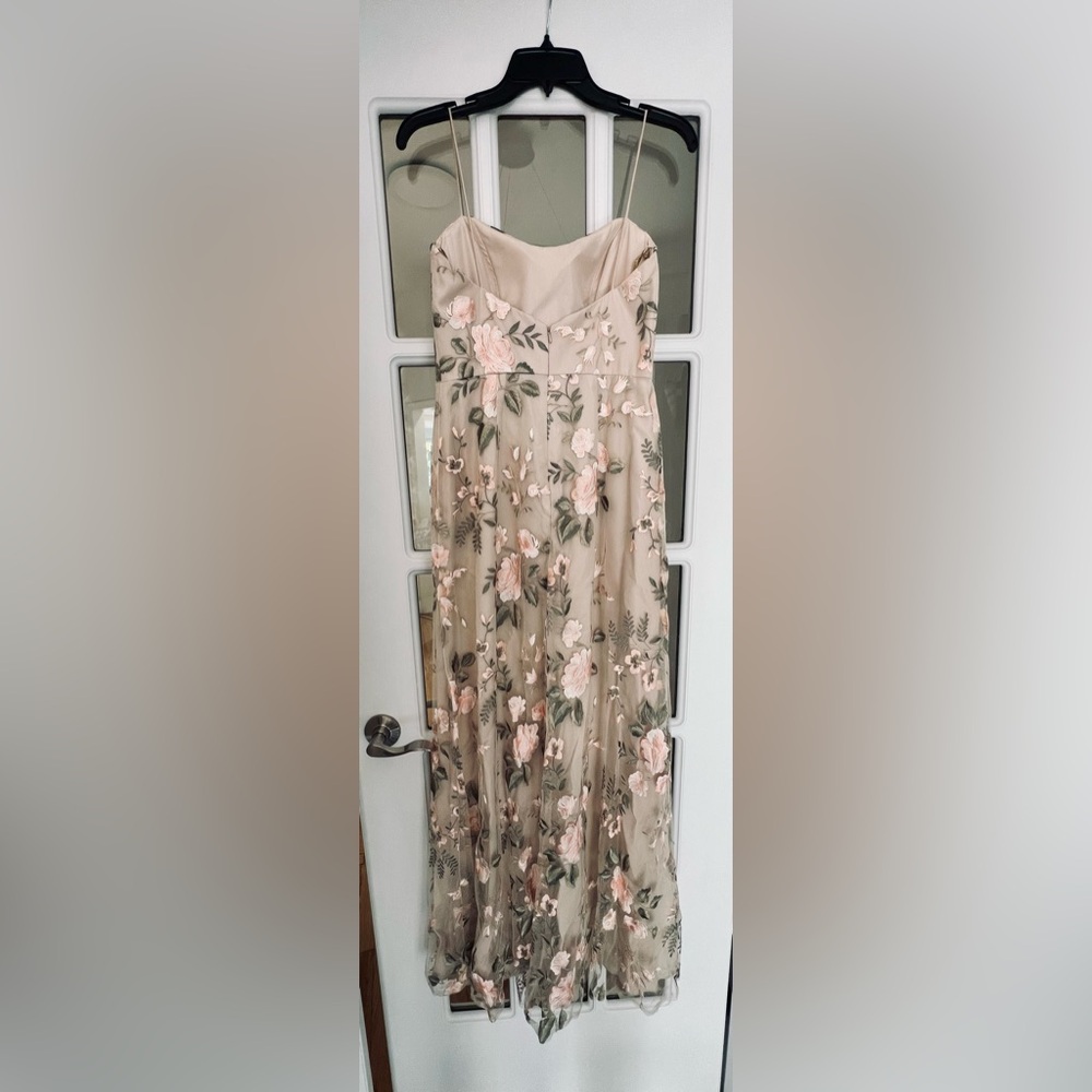 Jenny Yoo Floral Dress in Enchanted Floral Soft Blush - Picture 7 of 9